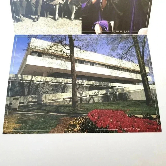 Emory Law School Postcard Set of 4 NEW Gambrell Hall Graduating Students 7" x 5" - Picture 6 of 7